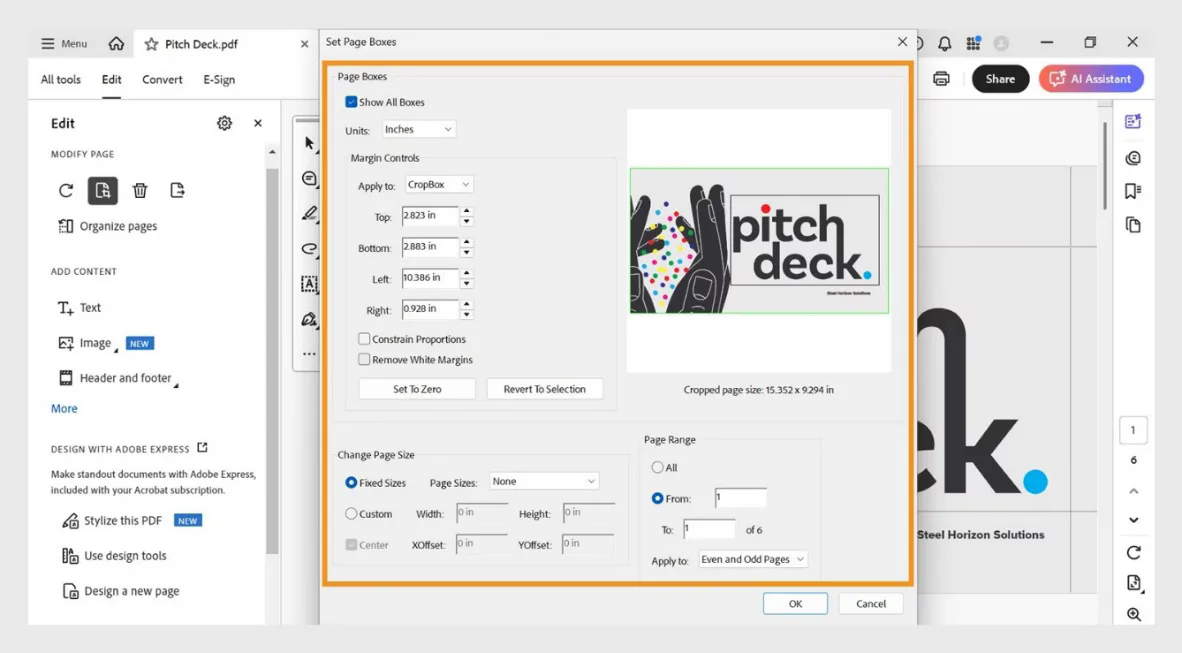 Phân biệt kích thước trang PDF kích thước thành phẩm và bleed