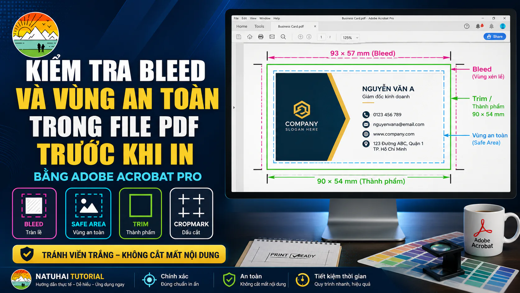 Kiểm tra bleed và vùng an toàn trước khi in