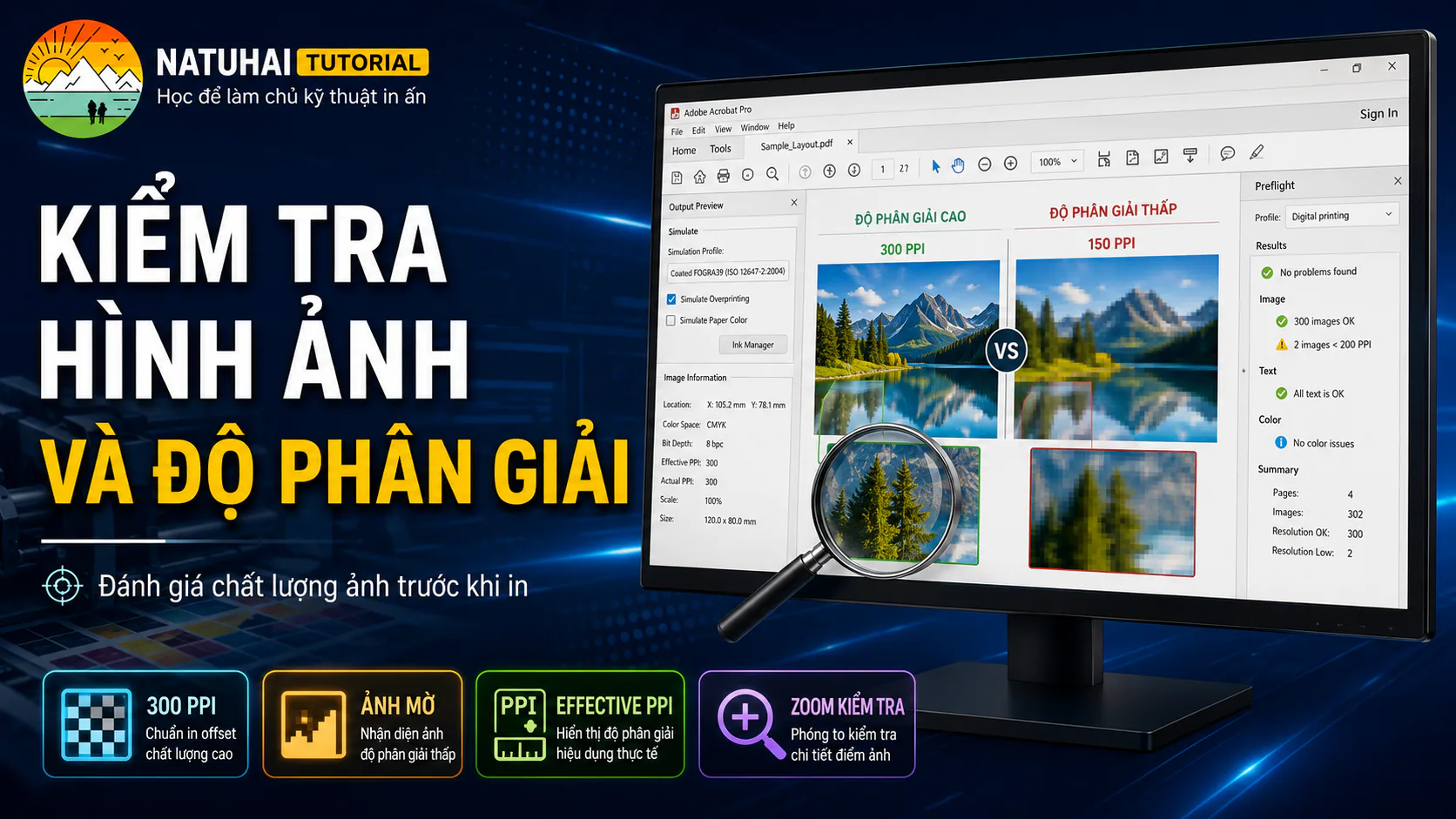 Kiểm tra hình ảnh và độ phân giải