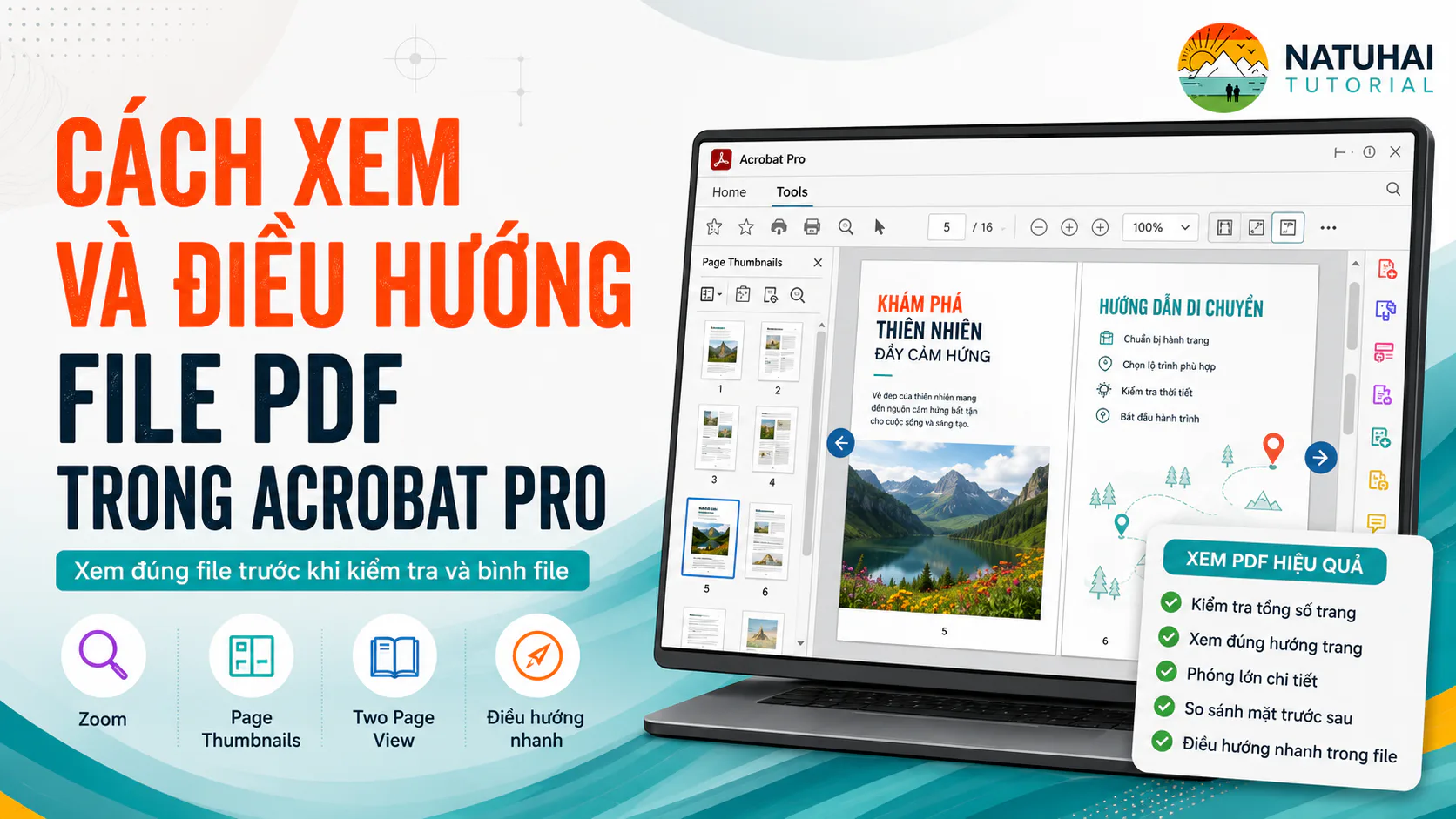 Xem và điều hướng file PDF đúng cách trước khi bình
