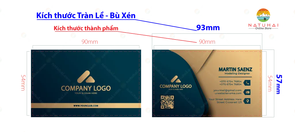 Kích thước thành phẩm - kích thước trà lề ( bù xén )